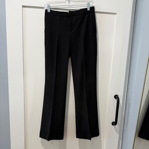 Old Navy Black Cuffed Wide Leg Pants/Trousers, Sz 1 (Wrinkle Free)